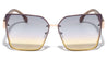 Rimless Temple Pattern Cat Eye Wholesale Sunglasses