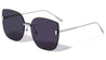 Rimless One Piece Shield Cat Eye Wholesale Sunglasses
