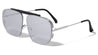 Bridgeless Side Lens Shield Geometric Aviators Wholesale Sunglasses