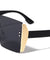 Side Temple Shield Rimless Square Wholesale Sunglasses