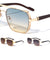 Wood Temple Engraved Rim Modern Aviators Wholesale Sunglasses