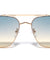 Wood Temple Engraved Rim Modern Aviators Wholesale Sunglasses