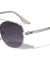 Triangle Temple Tip Round Aviators Wholesale Sunglasses