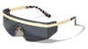 Rimless One Piece Shield Lens Fashion Rectangle Wholesale Sunglasses