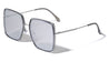 Double Plastic-Metal Rim Squared Butterfly Wholesale Sunglasses