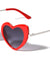 Double Metal/Plastic Rim Heart Shaped Wholesale Sunglasses