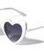 Double Metal/Plastic Rim Heart Shaped Wholesale Sunglasses
