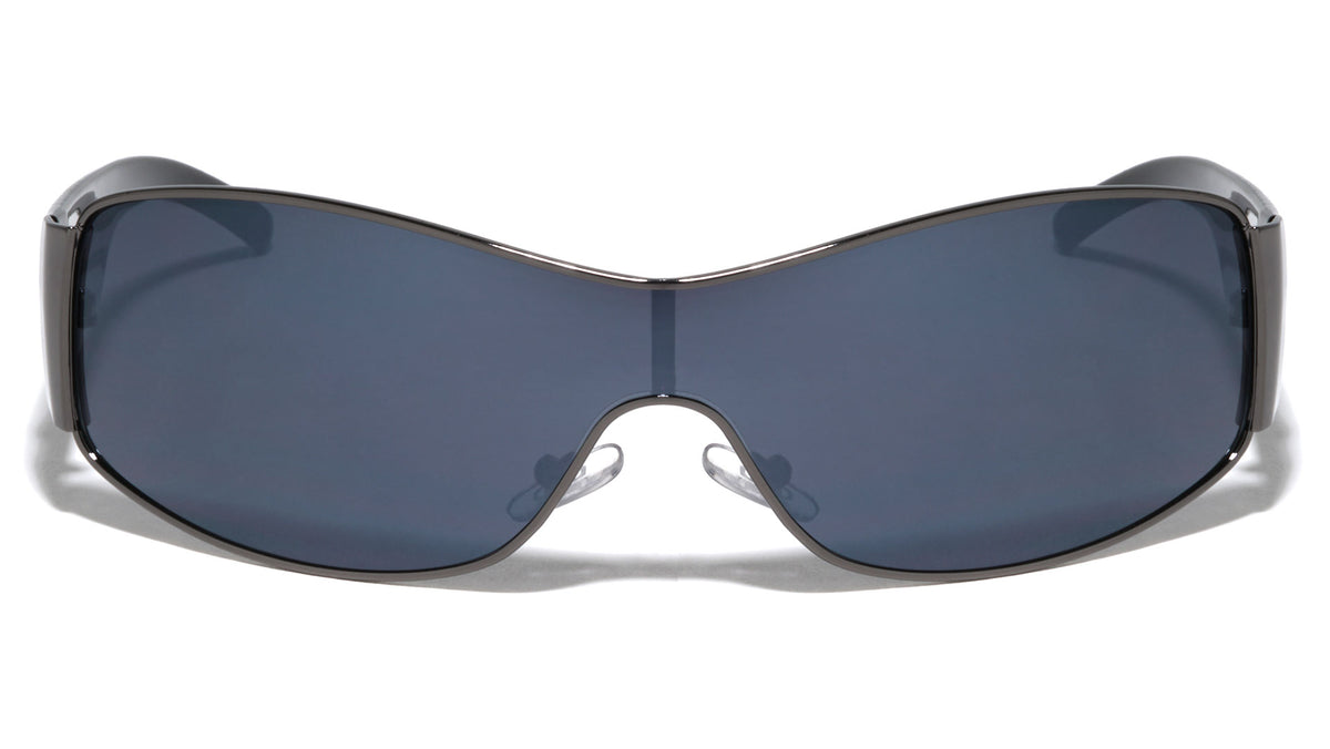 KHAN Wide One Piece Shield Lens Wholesale Sunglasses