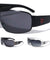 KHAN Temple Square Logo One Piece Shield Lens Wholesale Sunglasses
