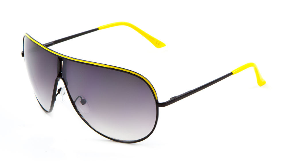Large Lens Spring Hinge Aviators Wholesale Bulk Sunglasses