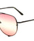Aviators Triple Oceanic Color Lens Wholesale Sunglasses