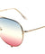 Aviators Triple Oceanic Color Lens Wholesale Sunglasses