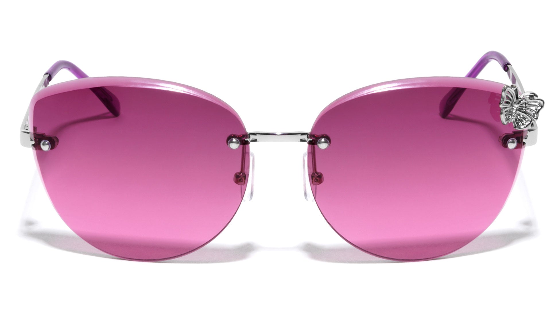 Women's Rimless Cat Eye Sunglasses
