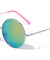 Color Mirror Lens Retro Round Wholesale Sunglasses