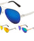 Color Mirror Aviators Wholesale Bulk Sunglasses