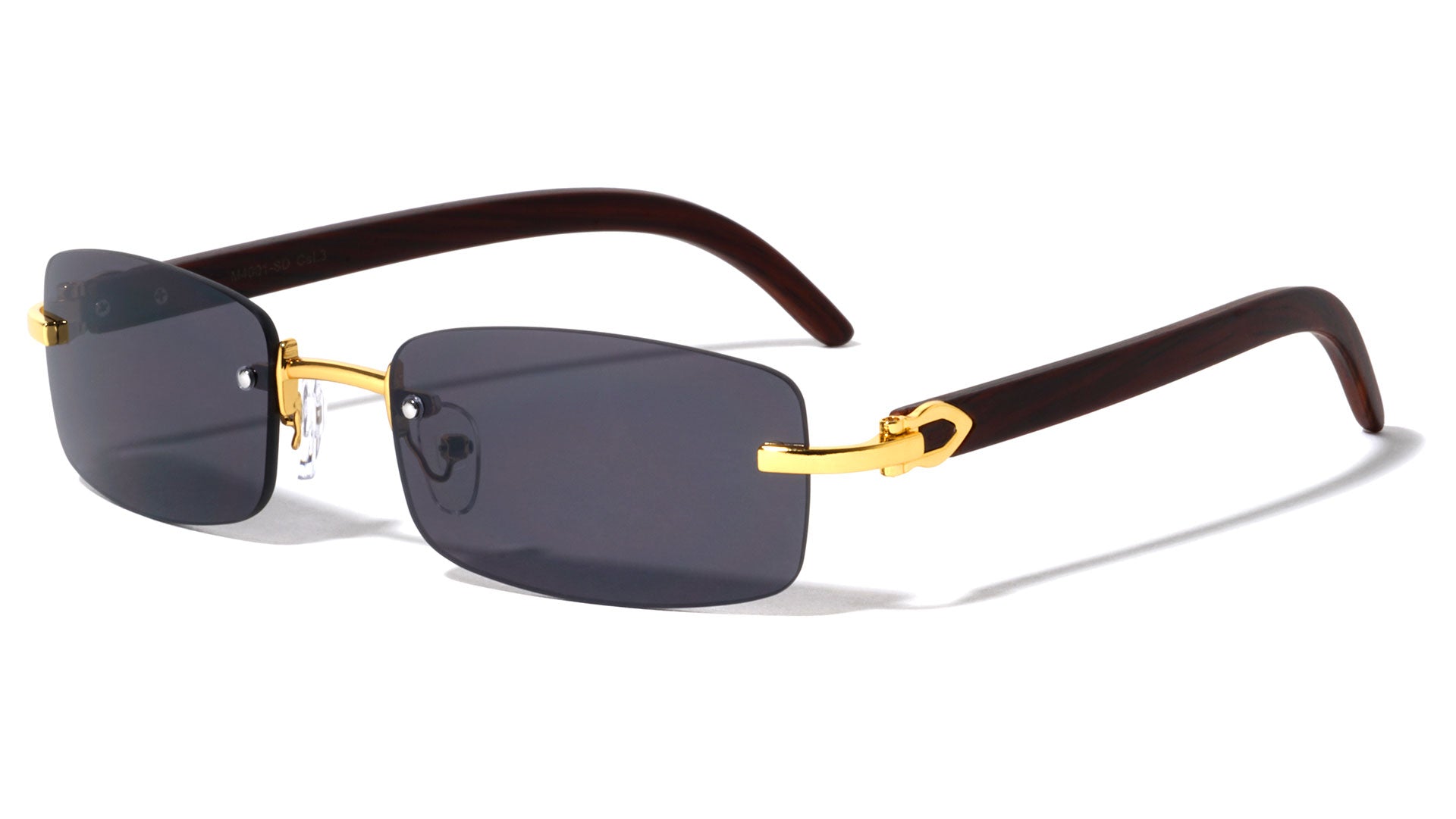 Luxury Gradient Wooden Frame Gradient Lens UV400 Sunglasses – STYLORD