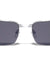 Semi-Rimless Super Dark Lens Wood Pattern Wholesale Sunglasses