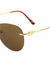 Rimless Butterfly Wholesale Bulk Sunglasses