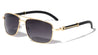 Aviators Rectangular Super Dark Wood Pattern Sunglasses Wholesale
