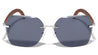 Rimless Butterfly Super Dark Lens Wholesale Bulk Sunglasses