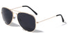 Super Dark Lens Gold Frame Aviators Wholesale Sunglasses
