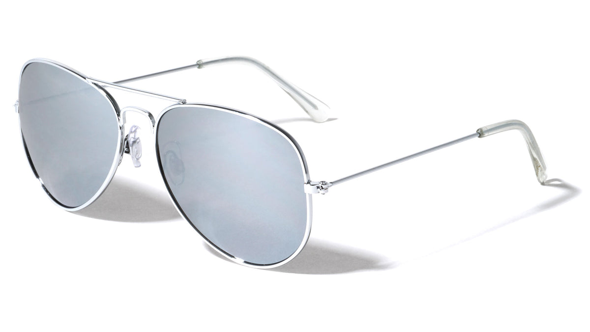 Silver Aviators Wholesale Bulk Sunglasses