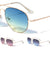 Oceanic Color Lens Clear Tip Aviators Wholesale Sunglasses