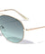 Oceanic Color Lens Clear Tip Aviators Wholesale Sunglasses