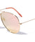 Flat Rose Gold Aviators Wholesale Bulk Sunglasses