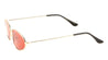 Small Thin Metal Fashion Color Lens Sunglasses Wholesale
