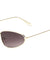 Small Thin Metal Fashion Color Lens Sunglasses Wholesale