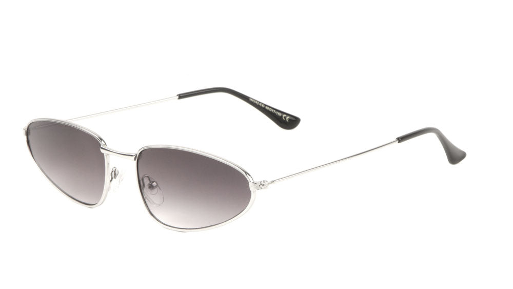 Small Thin Metal Fashion Color Lens Sunglasses Wholesale