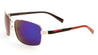 MICA Color Mirror Rectangle Aviators Wholesale Sunglasses