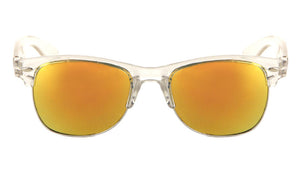 MICA Combination Crystal Frame Color Mirror Sunglasses