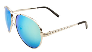 MICA Spring Hinge Aviators Color Mirror Wholesale Bulk Sunglasses