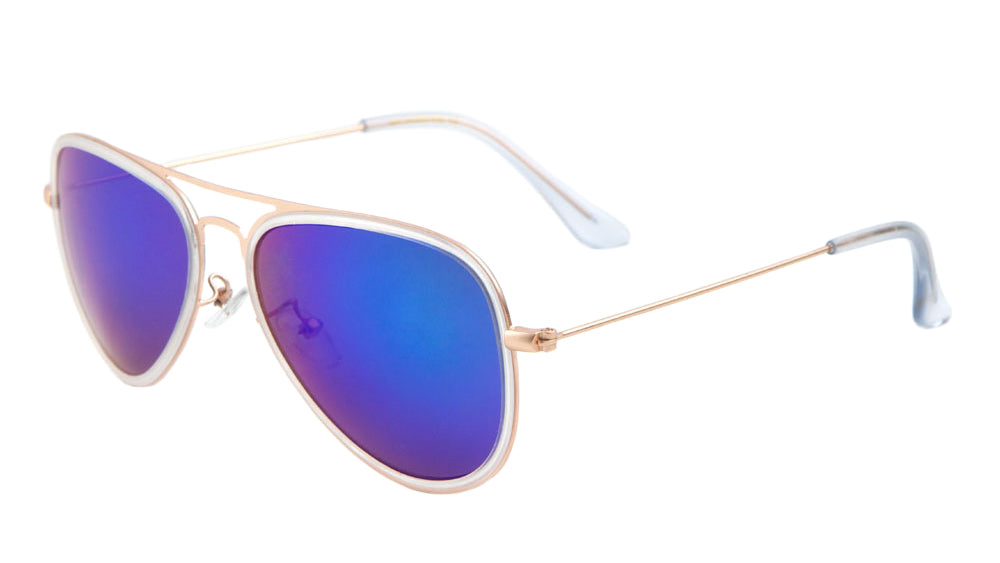 MICA Aviators Color Mirror Wholesale Bulk Sunglasses