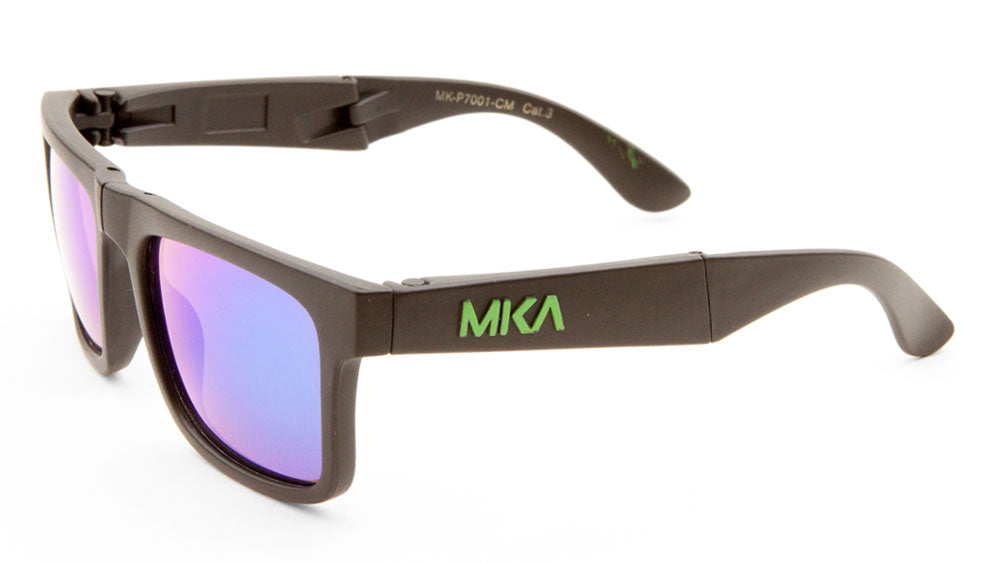MICA Folding Classic Color Mirror Wholesale Bulk Sunglasses