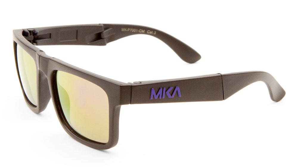 MICA Folding Classic Color Mirror Wholesale Bulk Sunglasses