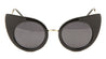 Curved Pointy Cat Eye Round Lens Wholesale Bulk Sunglasses