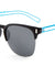 Combination Half Clear Half Wire Wholesale Bulk Sunglasses