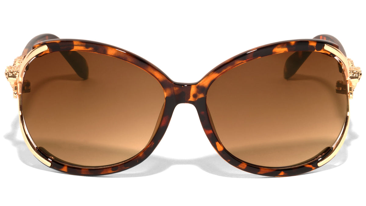 Oversized Jaguar Hinge Fashion Butterfly Wholesale Sunglasses