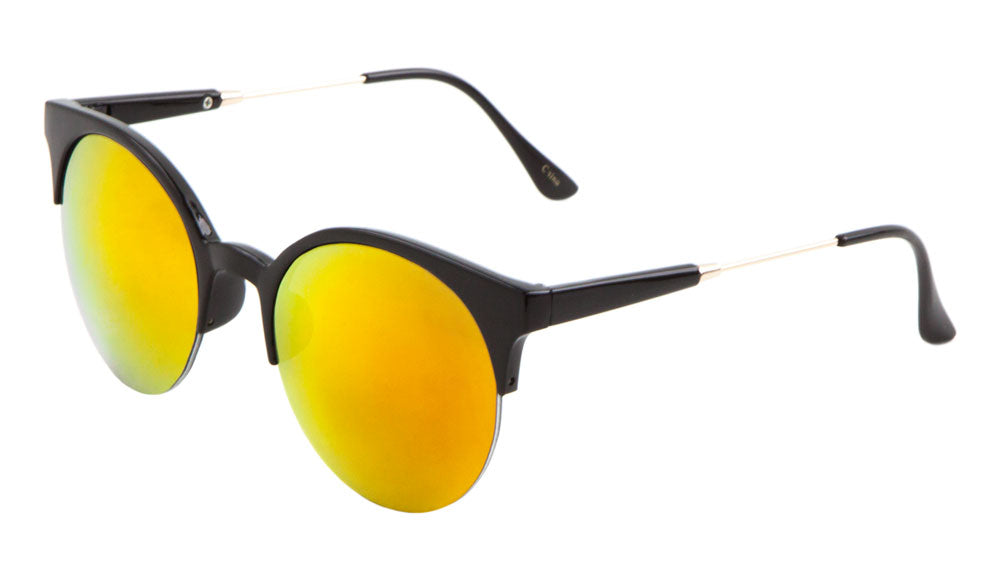 Retro Semi-Rimless Wholesale Bulk Sunglasses