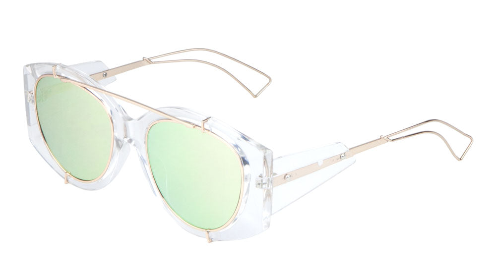 Crystal Color Mirror Wholesale Bulk Sunglasses