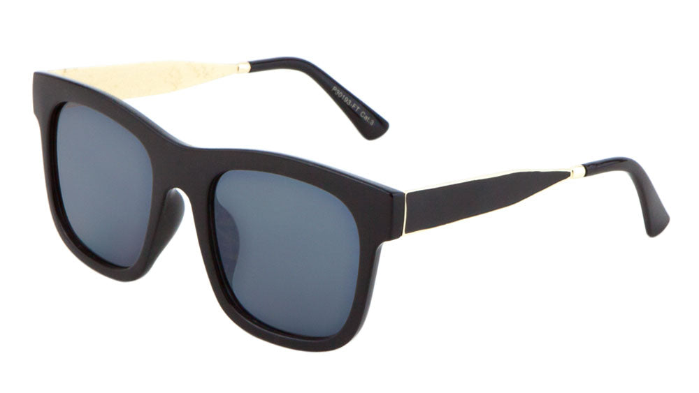 Plastic Classic Flat Lens Wholesale Bulk Sunglasses