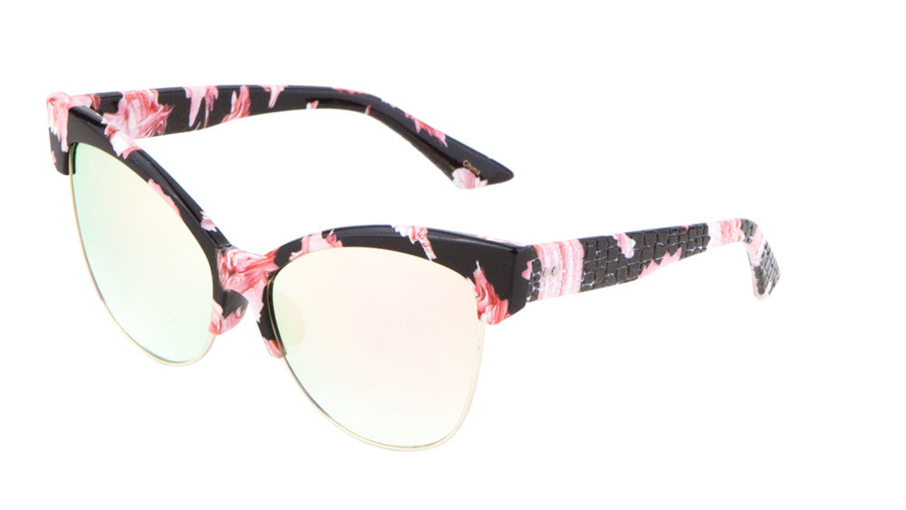 Cat Eye Flat Lens Wholesale Bulk Sunglasses