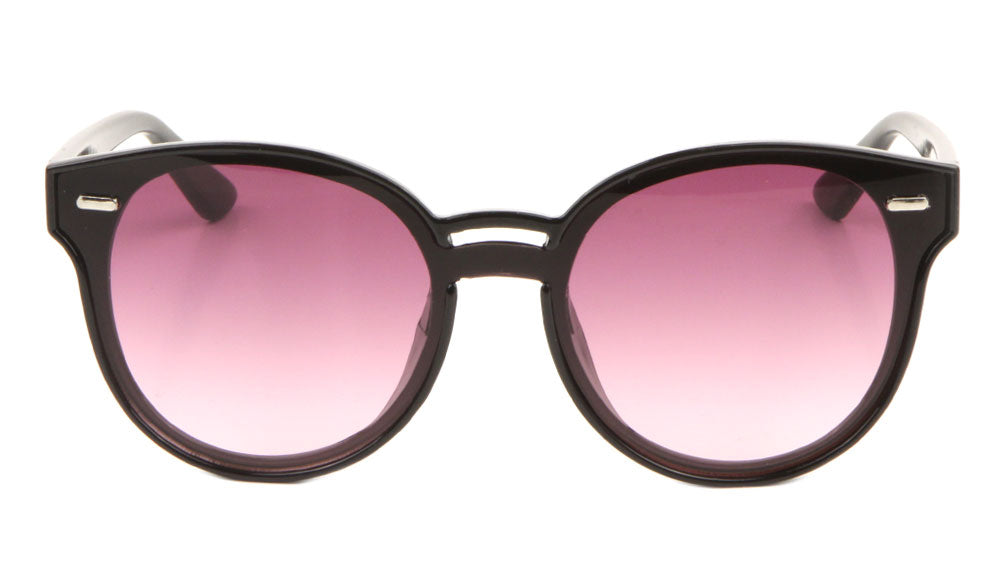 Retro Flat One Piece Oceanic Color Lens Bulk Sunglasses