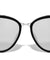 Retro Flat Color Mirror Lens Rounded Cat Eye Wholesale Sunglasses