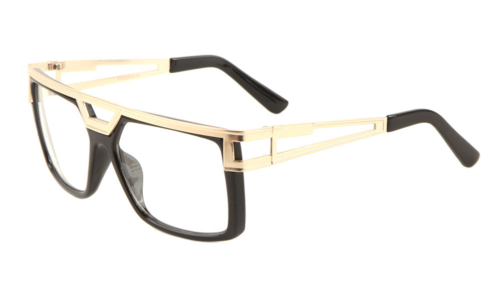 Squared Flat Top Clear Lens Wholesale Bulk Glasses