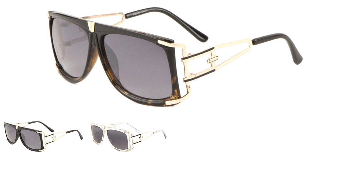 Flat Top Fashion Squared Wholesale Bulk Sunglasses
