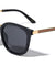Stripe Temple Cat Eye Super Dark Wholesale Sunglasses